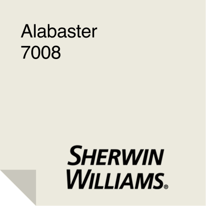 Sherwin-Williams  Alabaster Paint Sample 7008