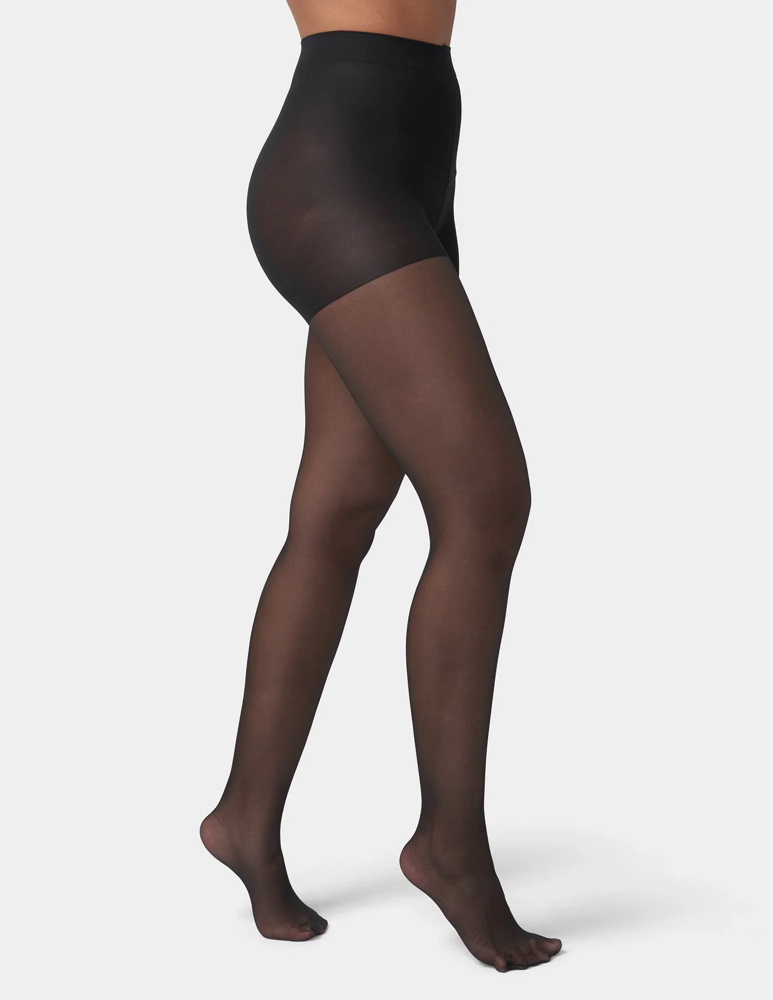 Image of HUE So Silky Sheer Control Top with Invisible Reinforced Toe