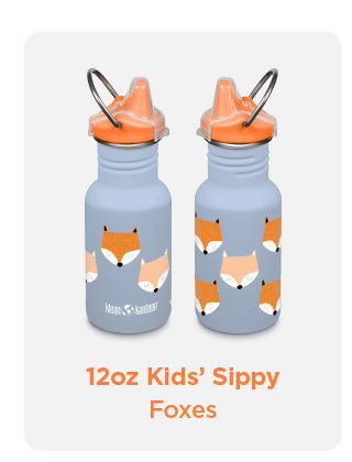 12oz Kid's Sippy - Foxes
