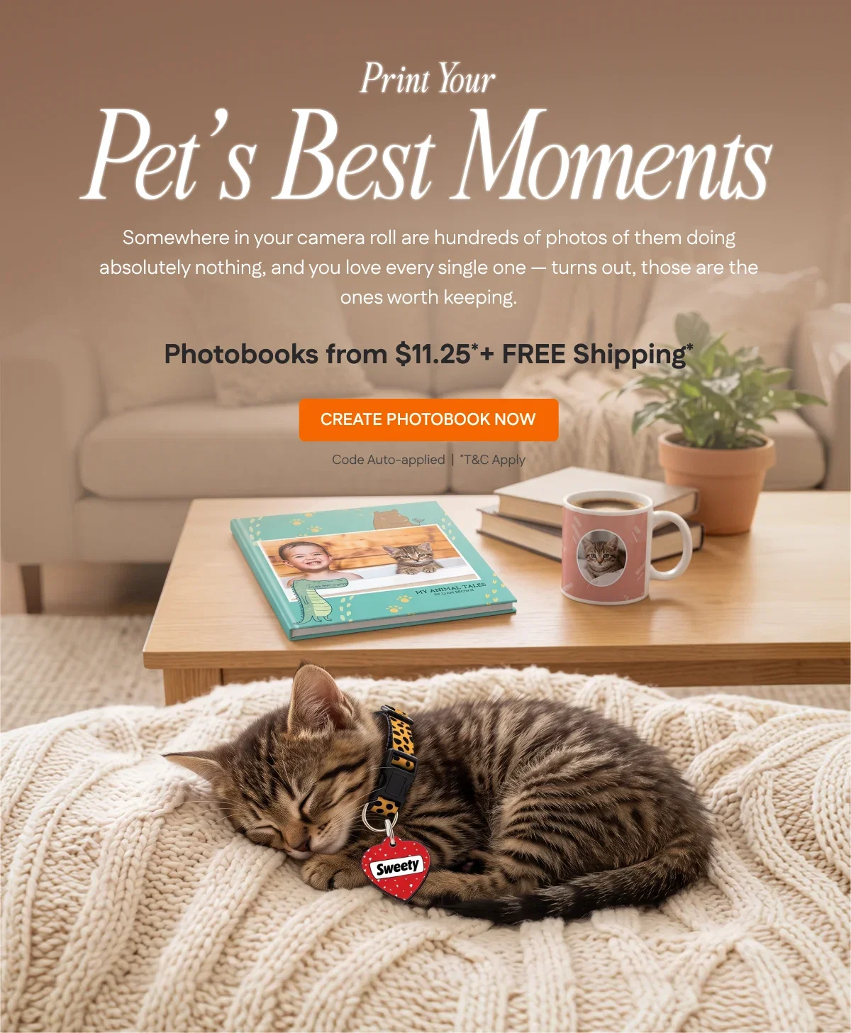 Print your pet's best moments! | Create Photobook Now