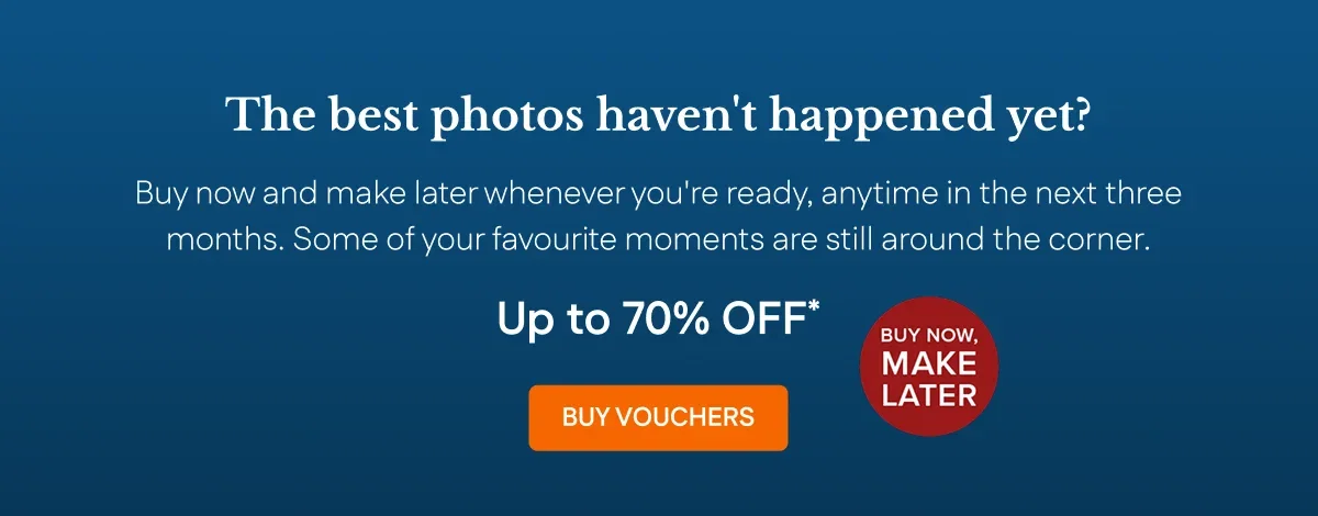 Buy vouchers now, make later.