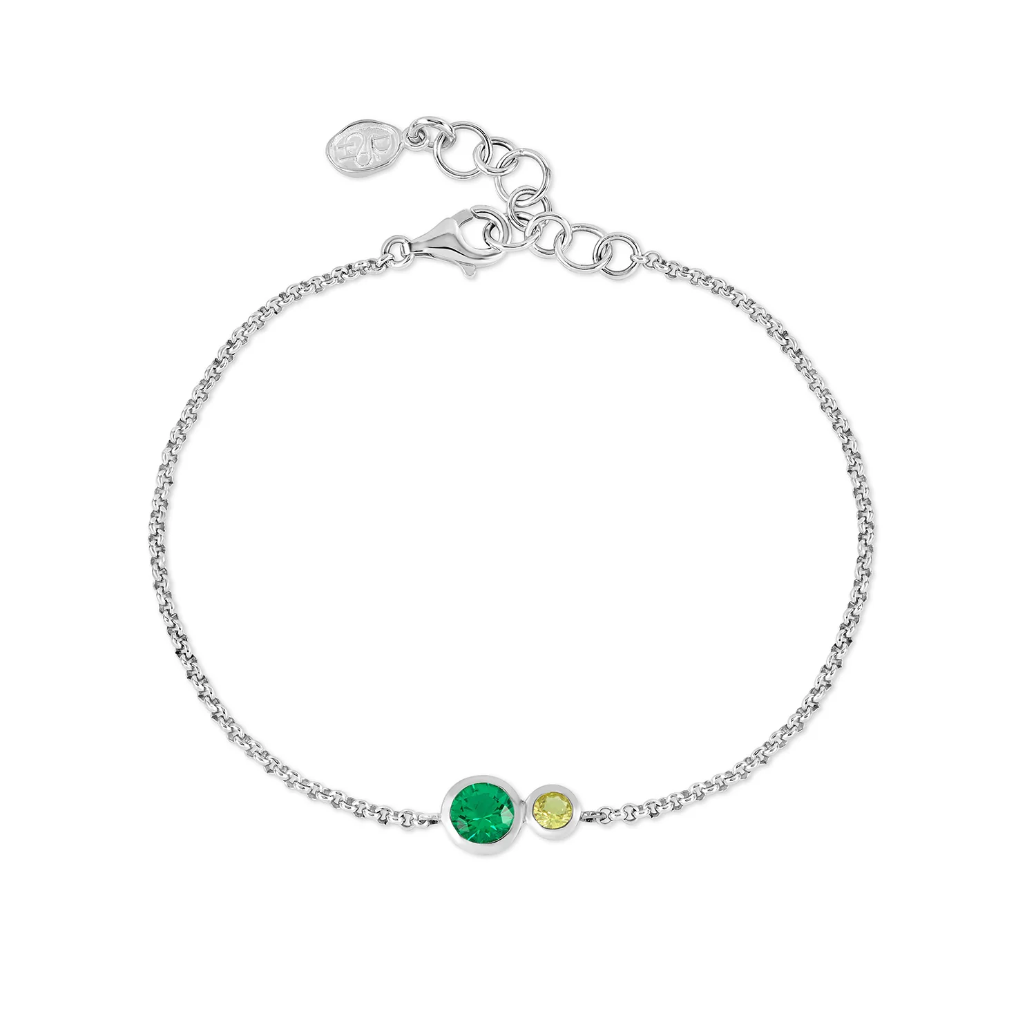 Image of 'Greens' Tutti Frutti Duo Chain Bracelet