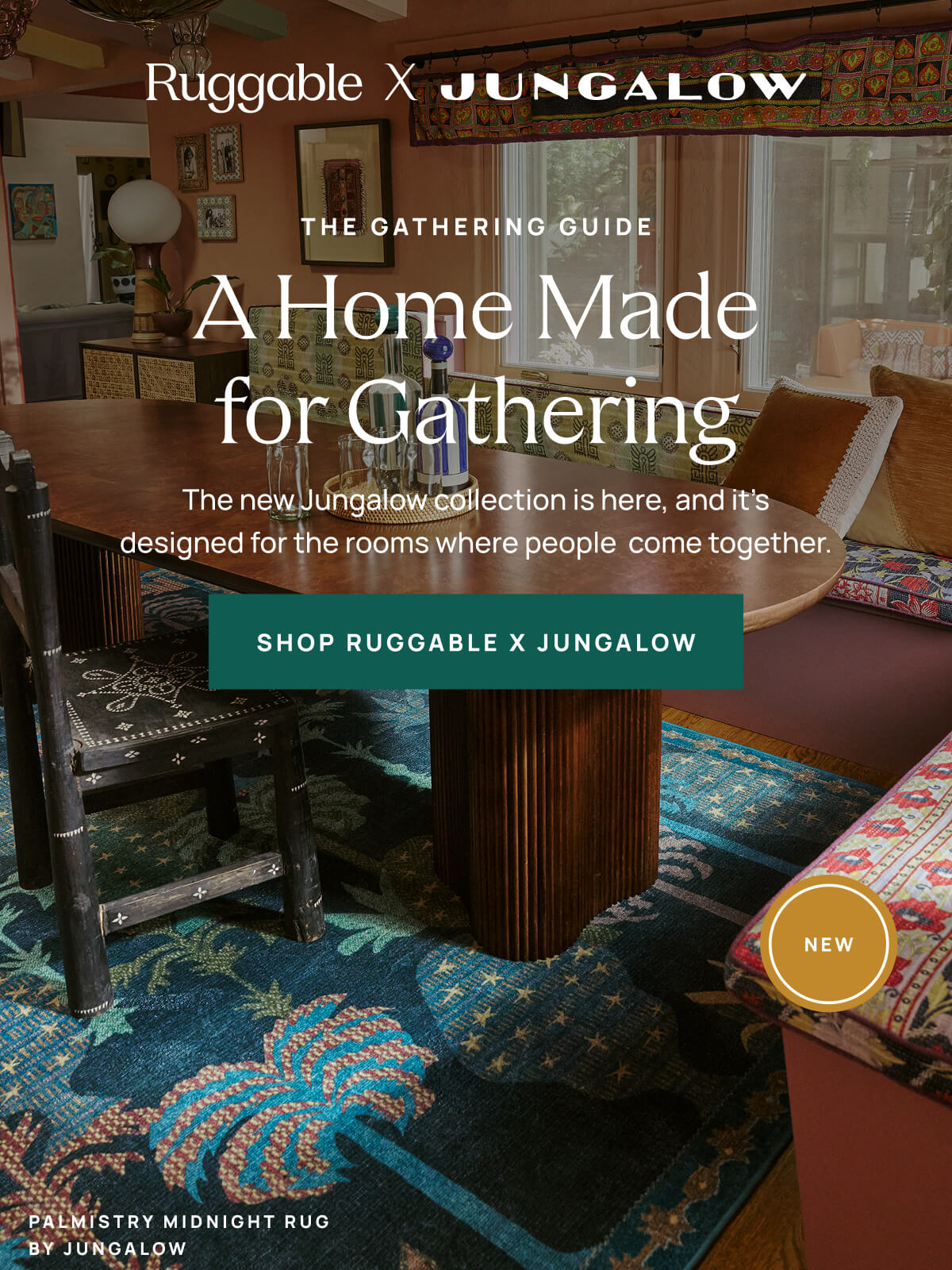 A Home Made for Gathering | Shop Ruggable x Jungalow