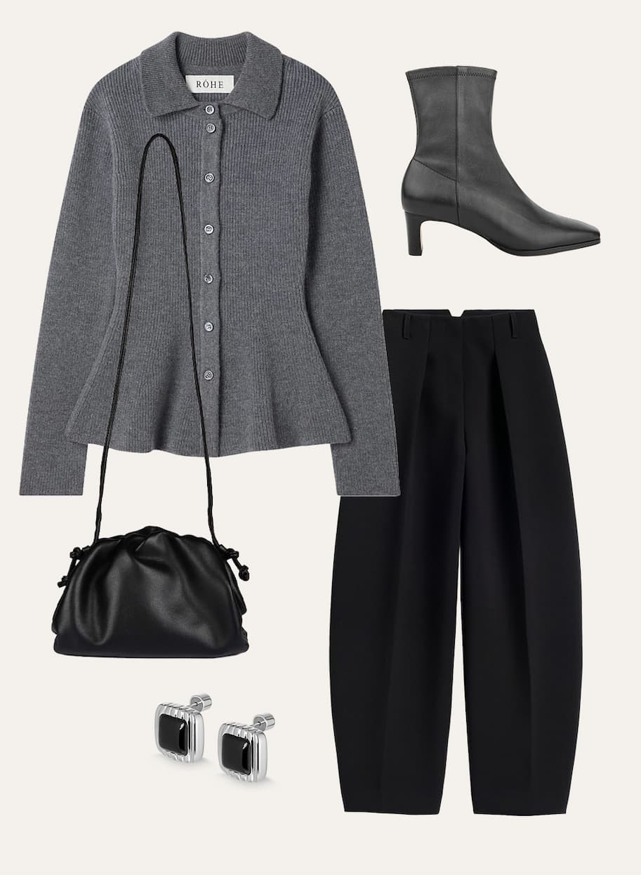 Quince Ankle Boots Black Leather