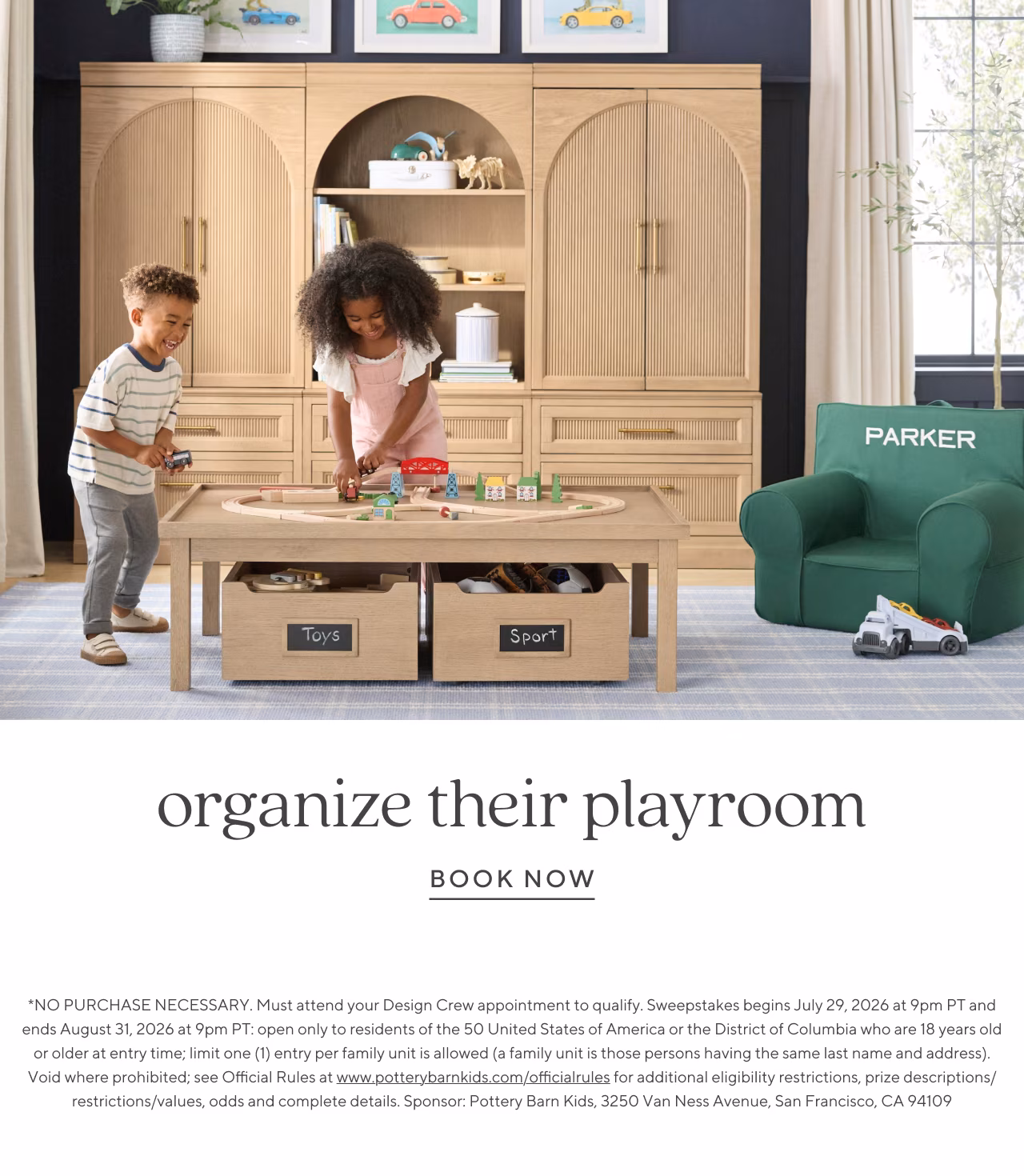 organize their playroom