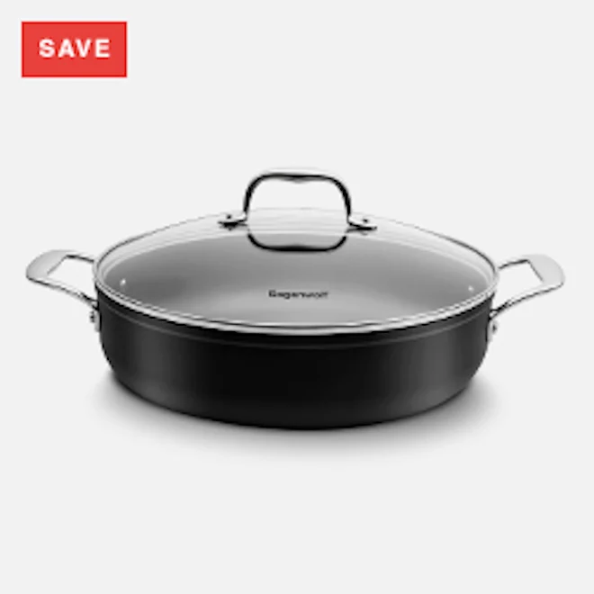 Sagenwolf Titanium Series Non-Stick Chef's Pan with Glass Lid