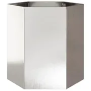 Garden Planter Hexagon 46x40x45 cm Stainless Steel