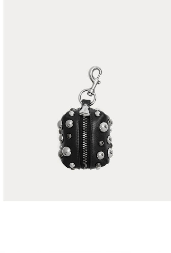 Mystic Pouch Charm - Black Cosmic Studs