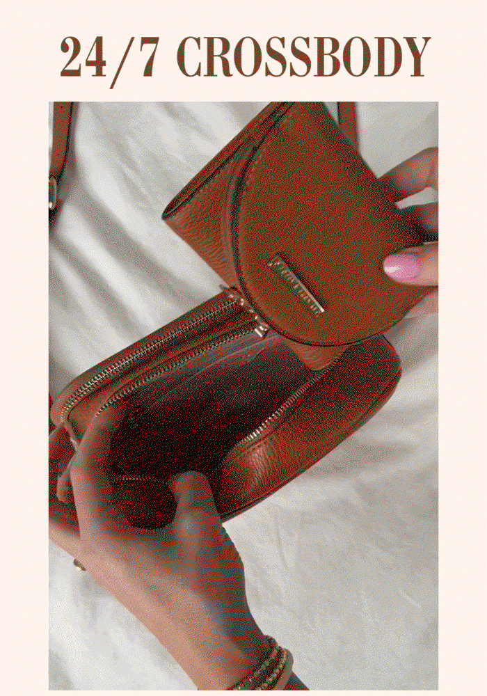 24/7 Crossbody Cognac