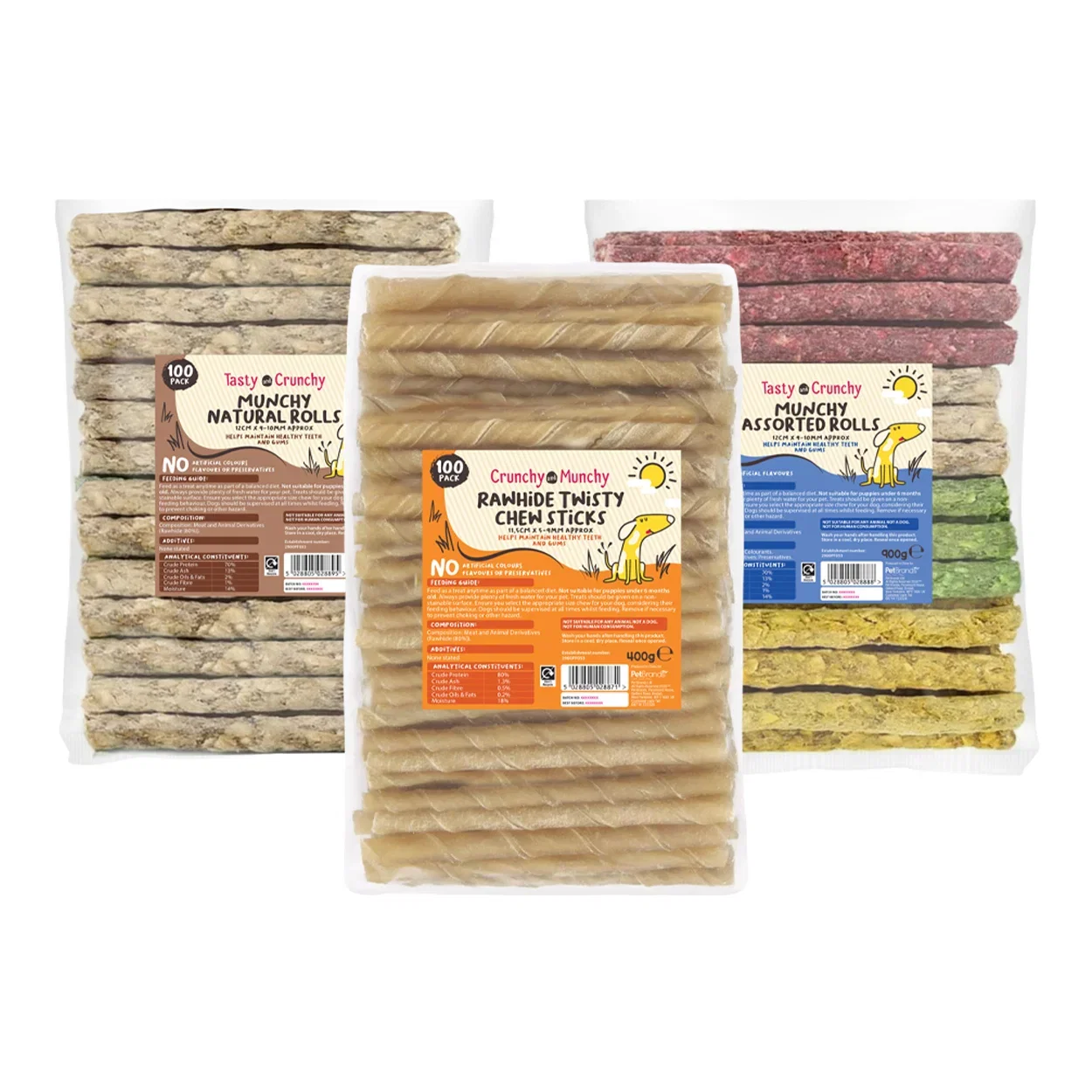Image of Tasty & Meaty Adult Chewy <br>Dog Treats Bundle