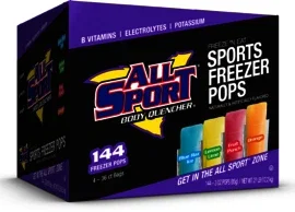 Image of All Sport 3 Ounce Variety Flavor Electrolyte Freezer Pop Electrolyte Freezer Pop (144 Per Case)