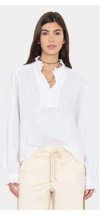 Dorien Top In White