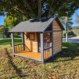 Niche à chien Chalet Saint-Bernard V2 toit shingle taille XL