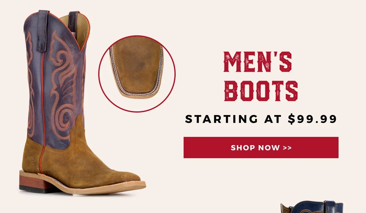 MEN'S BOOTS STARTING AT $99.99