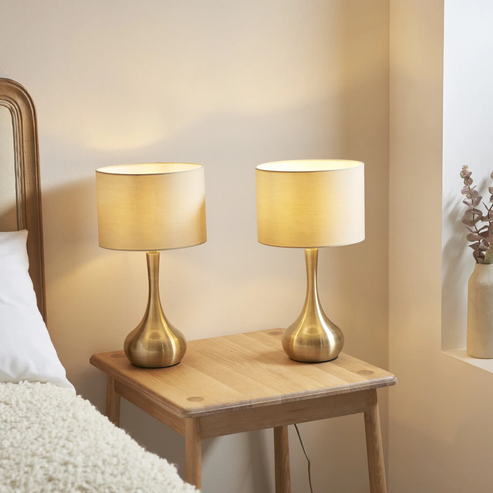 Image of Piccadilly Table Lamp Twin Pack Brass