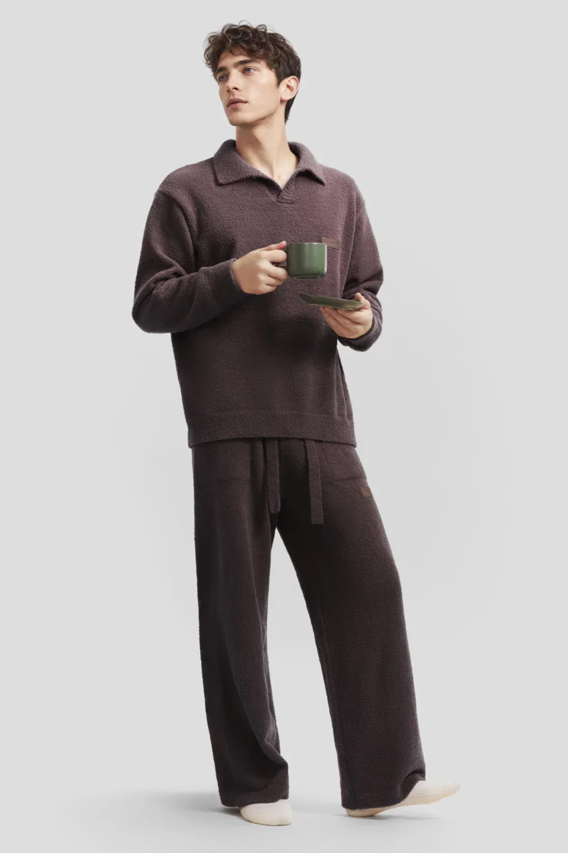 Image of Men's Fleece Lounge Set PM066/PM068