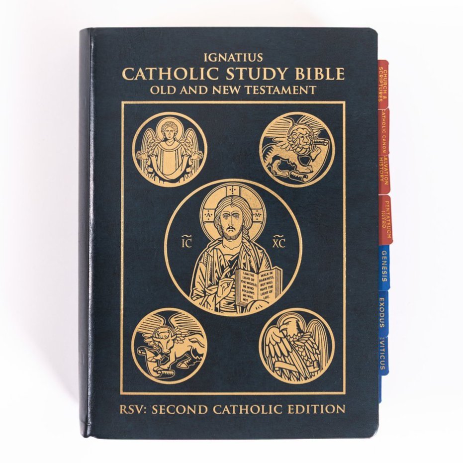 Ignatius Catholic Study Bible & Tabs Gift Set 
