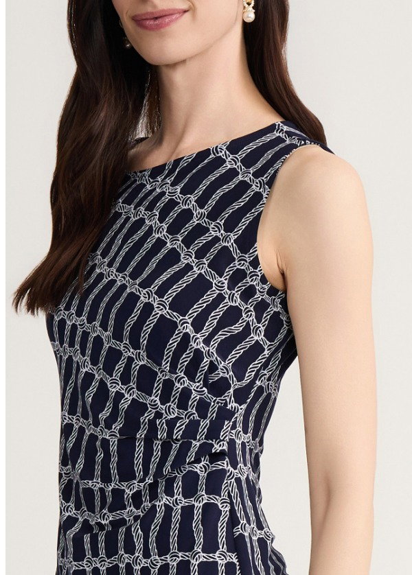 Side Pleat Blouse, Jersey Knit