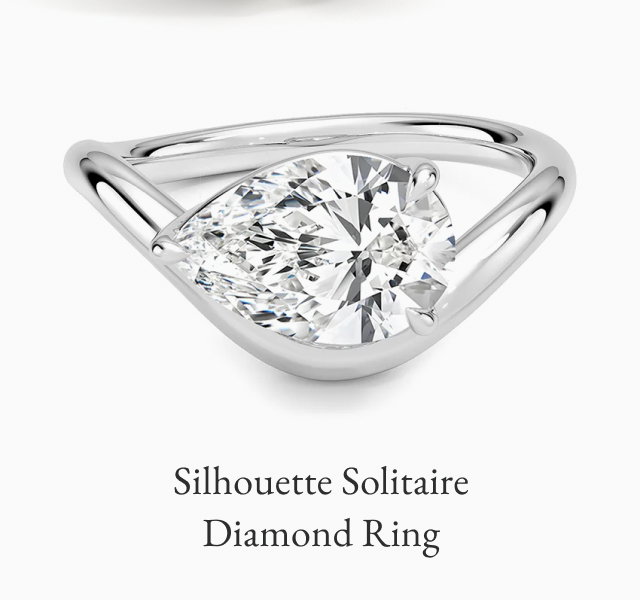 Silhouette Solitaire Diamond Ring