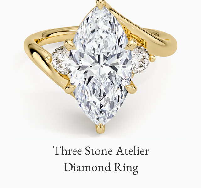 Three Stone Atelier Diamond Ring