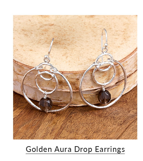 Golden Aura Drop Earrings