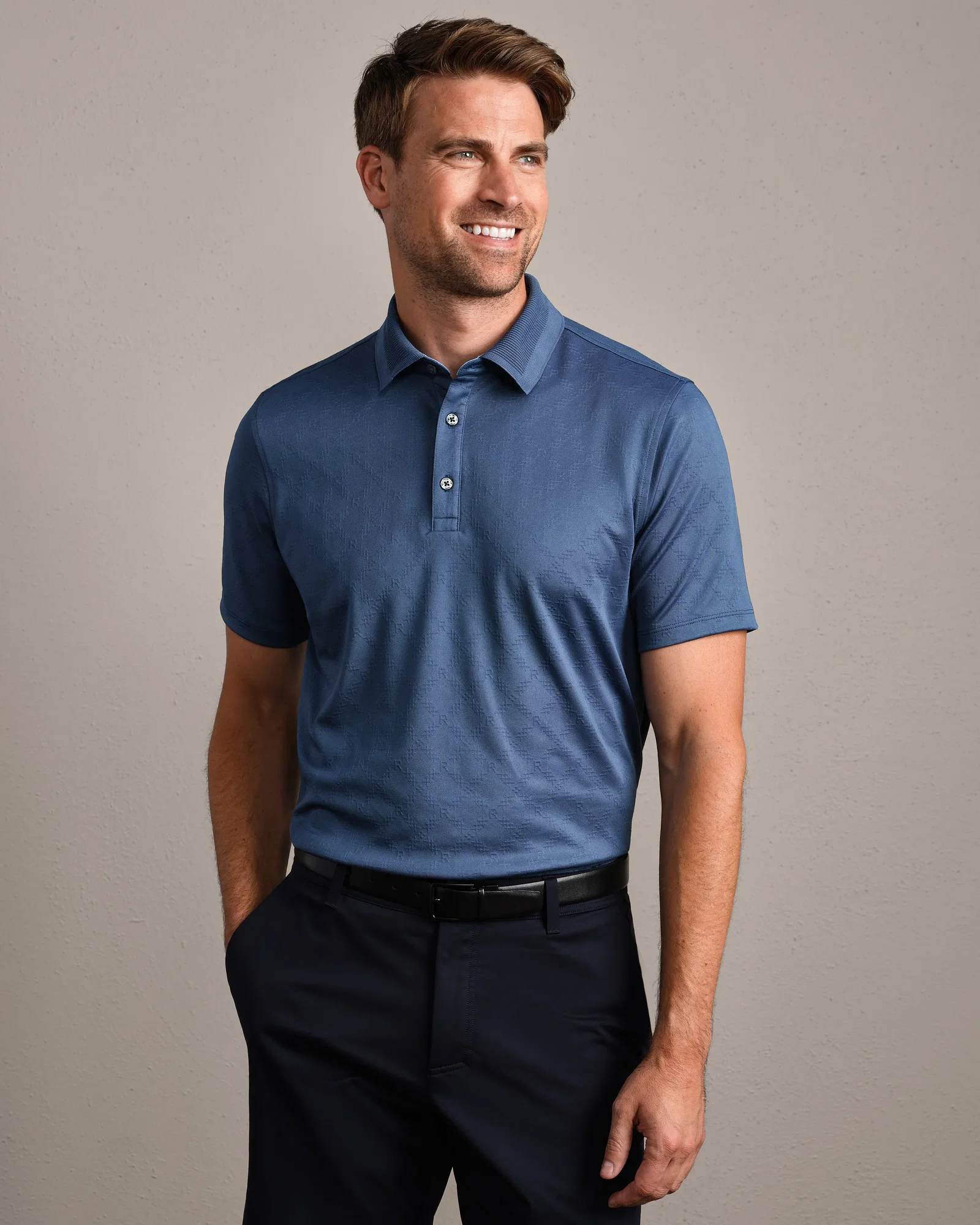Image of Fairway Polo -- Vintage Indigo