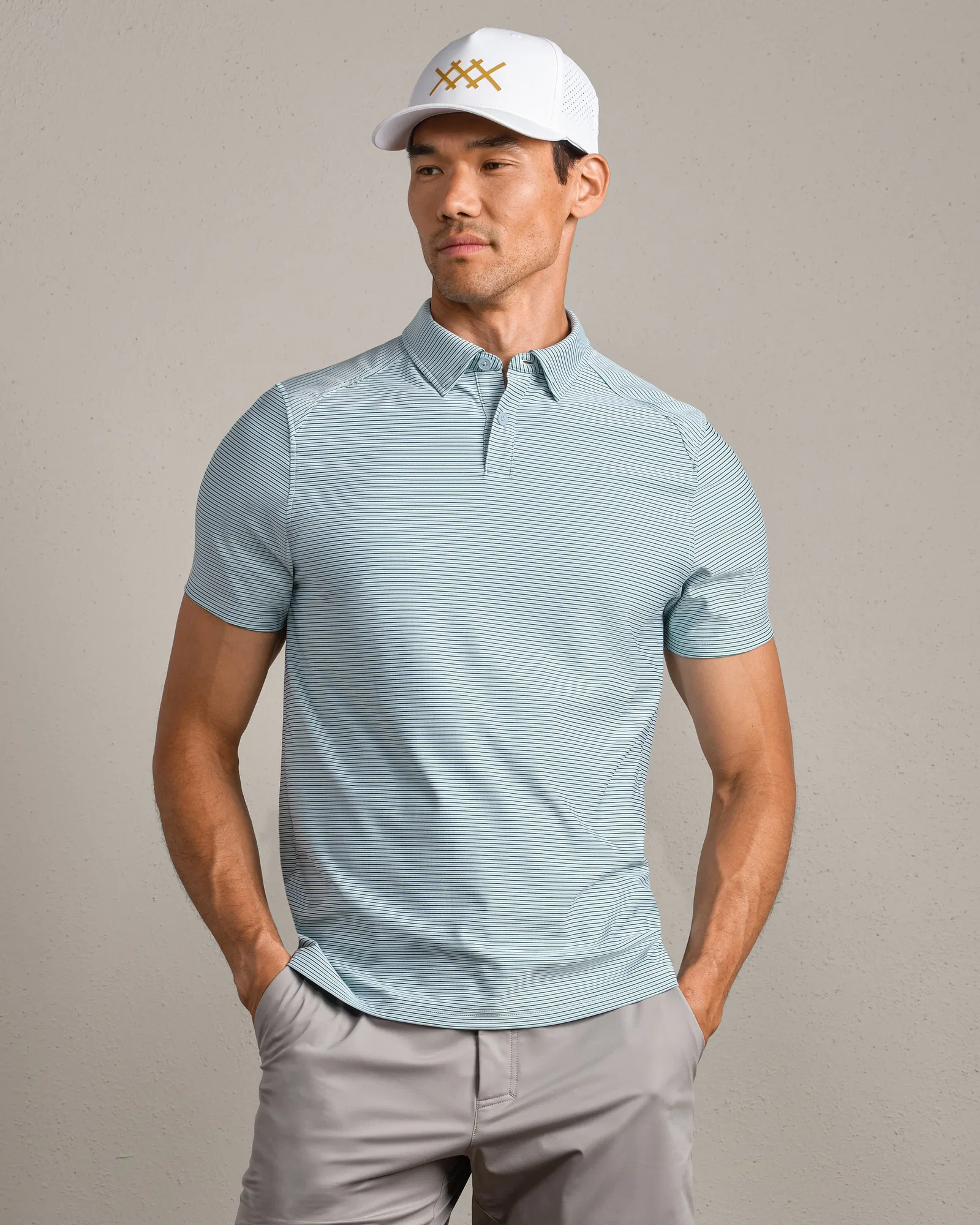 Image of Commuter® Polo -- Fern Green Stripe