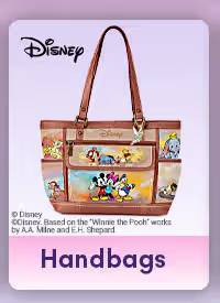 Original Designs for 2026, See More Original Apparel and Accessories, only available from The Bradford Exchange. Shop categories: apparel and accessories, jewelry, handbags and jackets. Images of Midnight at HOGWARTS Backpack, Wallet and Personalized Handbag, Love of a Lifetime Topaz and Diamond Earrings, Disney Masterpiece of Magic Handbag, The Few, The Proud Men's Hoodie. Not Available in Stores!  Shop Now!