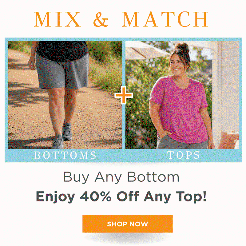 Buy Any Plus-size Bottom - Get Any Plus-size Top At 40% Off