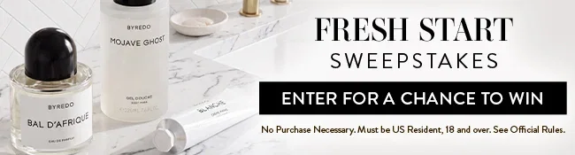 Fresh Start Sweepstakes. Enter for a chance to win. No Purchase neccessary. Must be US Resident, 18 and over. See Official Rules.