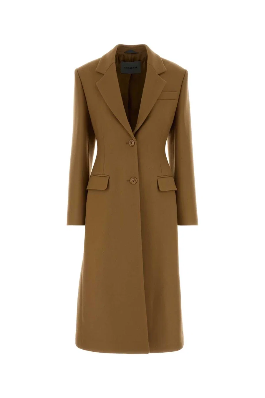 Balenciaga Wool Blend Coat Camel