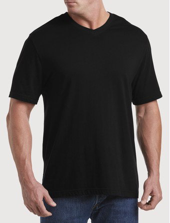 Moisture-Wicking Jersey V-Neck T-Shirt