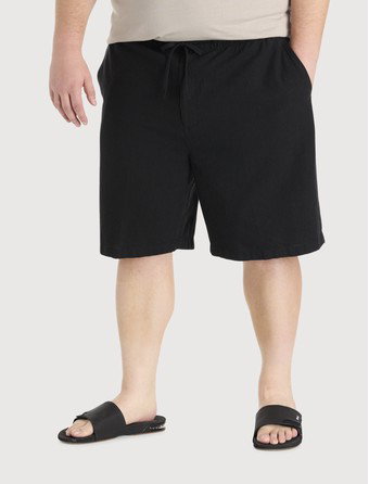 Lightweight Linen-Blend Beach Shorts