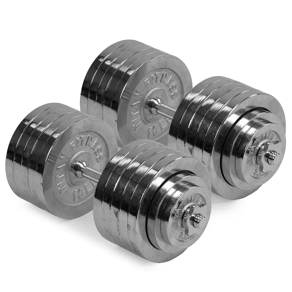 Image of Scratch and Dent, 200 LB Set Adjustable Chrome Dumbbells
