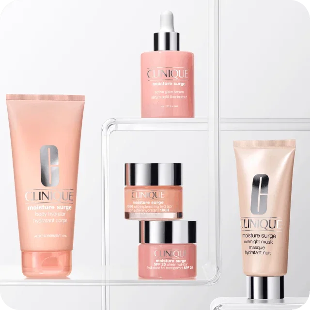 Clinique hydration skincare for dry and dehydrated skin