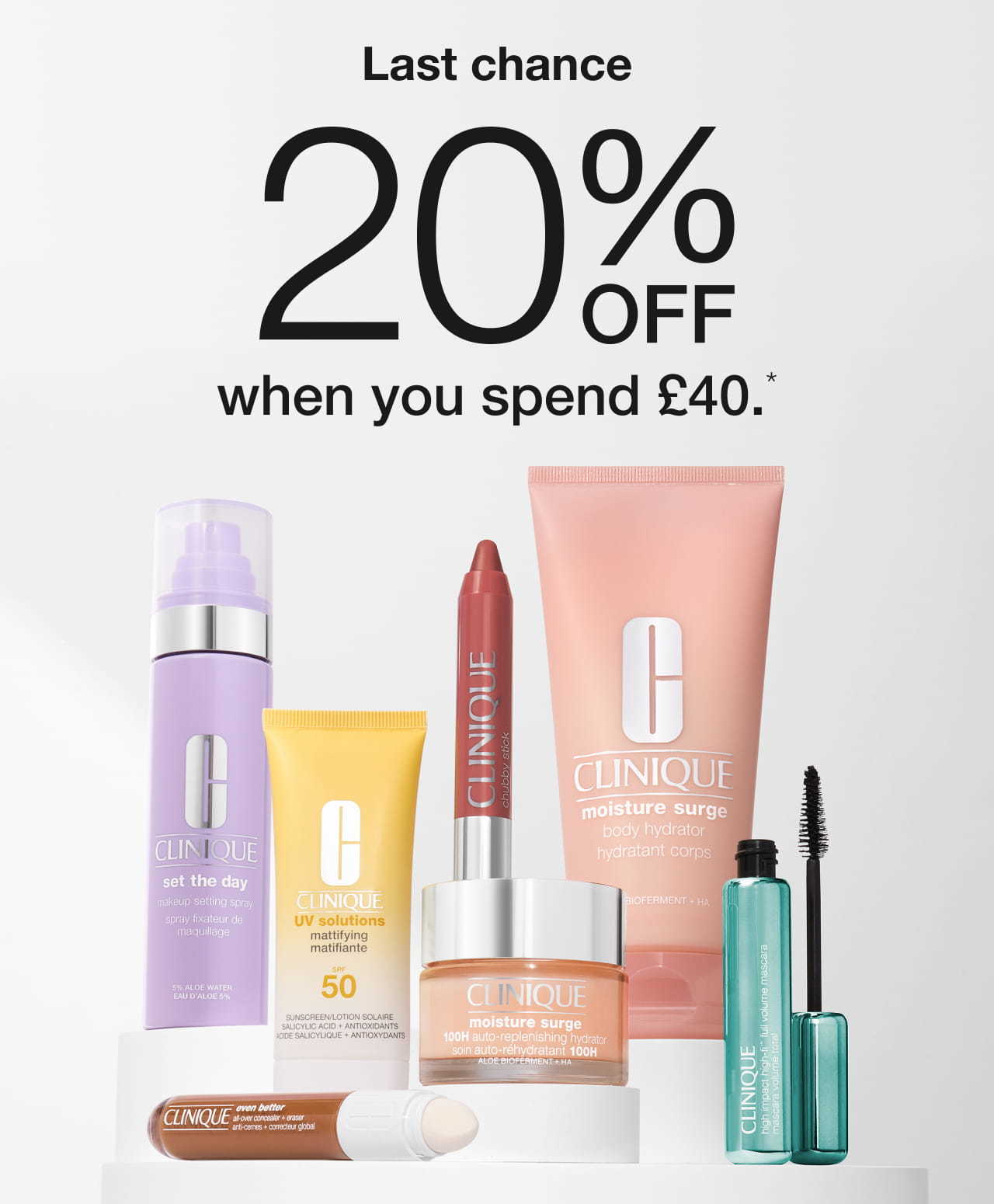 20% off when you spend £40.