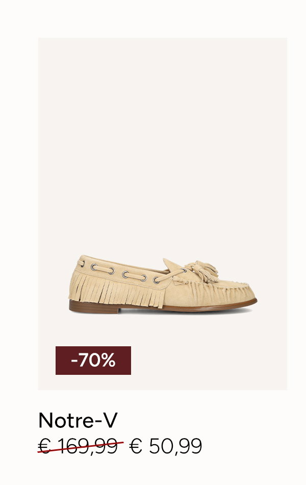 Beige Notre-V loafers