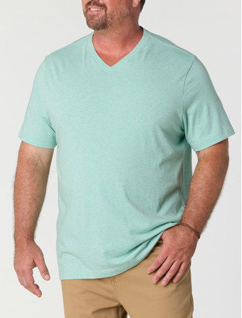 Moisture-Wicking Jersey V-Neck T-Shirt
