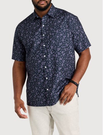 Microfiber Floral Sport Shirt