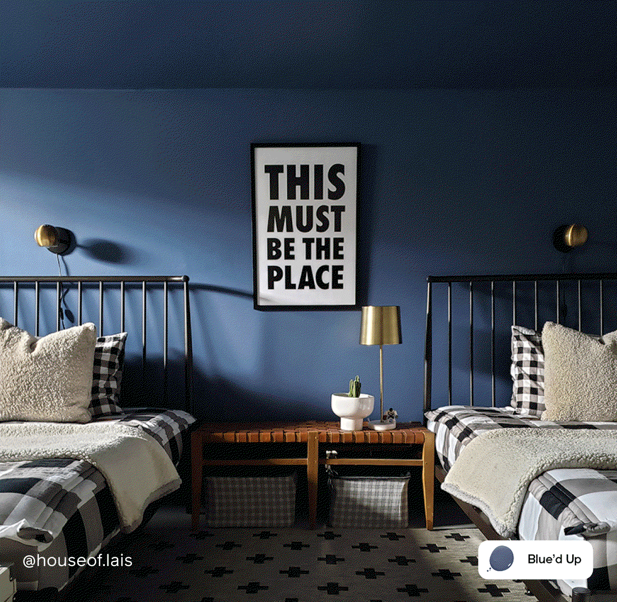 Gif of Clare painted spaces featuring Blue'd Up, Chill, Deep Dive and Grayish