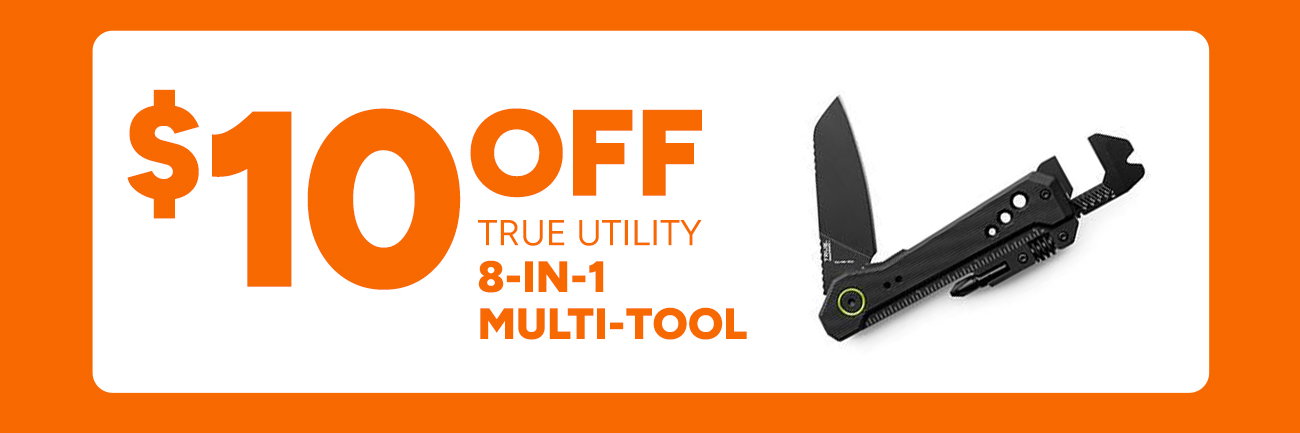 $10 off True Utility 8-in-1 Mutli-tool