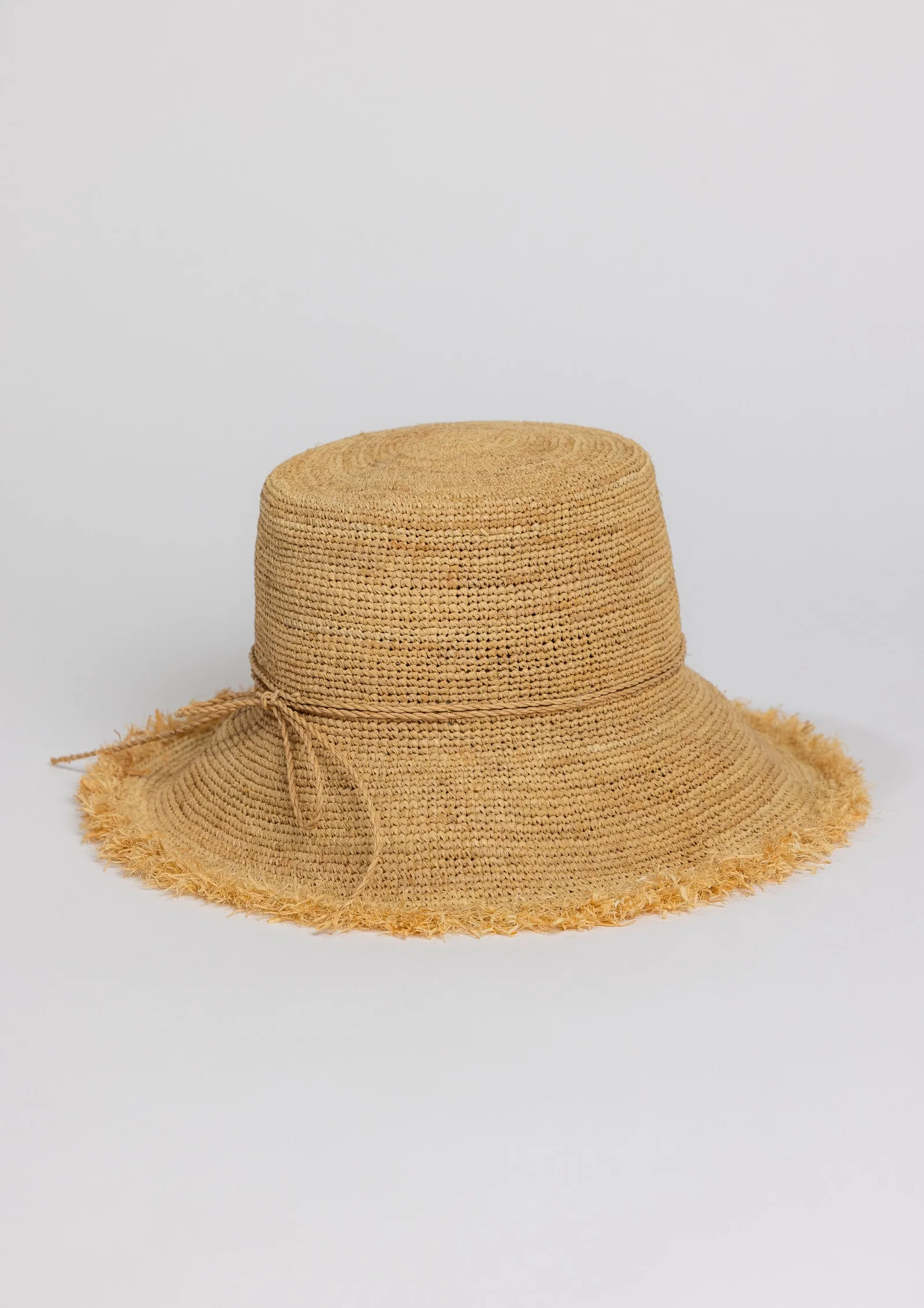 Image of Packable Raffia Bucket Hat