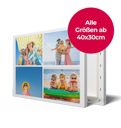 Eine Fotocollage auf Leinwand vereint deine schönsten Erinnerungen in einem einzigartigen Kunstwerk.