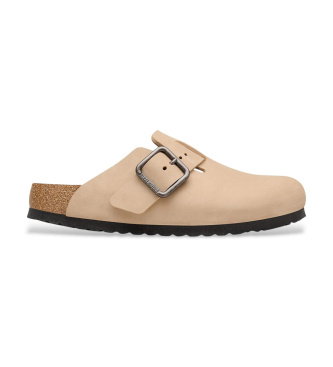Sandalias de piel Boston Wire Buckle (Ajuste Estrecho) arena