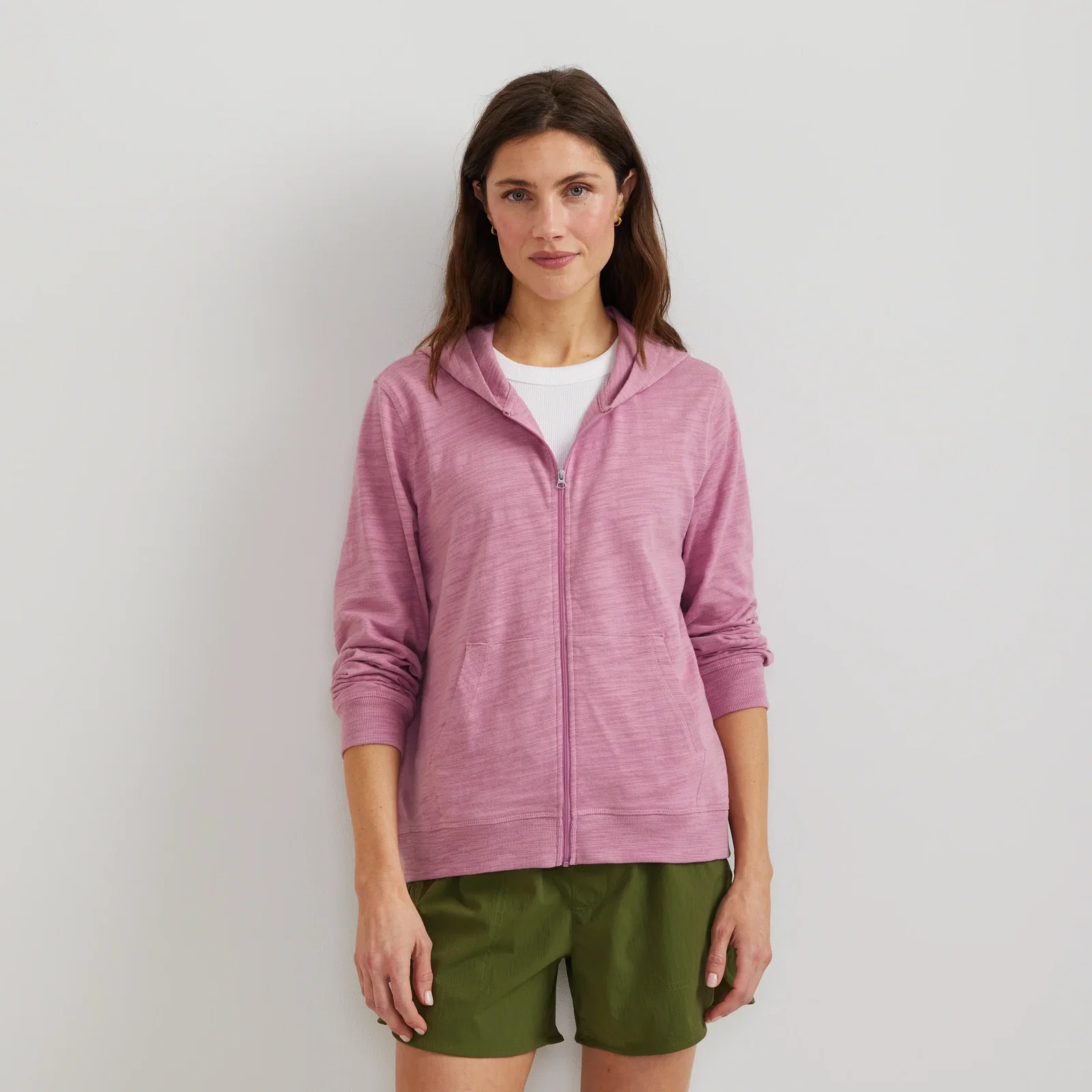 Image of Women's Waverly Cotton Slub Full-Zip Sweatshirt