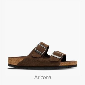 Birkenstock Men's Arizona Soft Footbed Sandals in Carafe