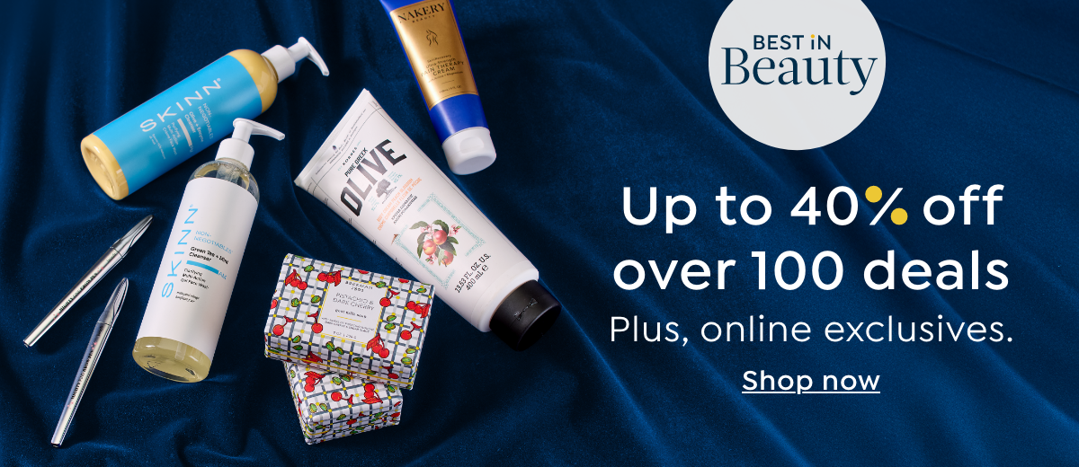 Up to 40% over 100 Beauty Deals