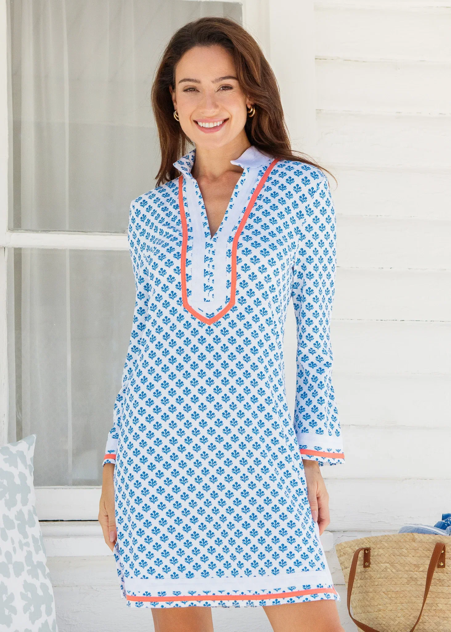 Image of Harbor Pique Tunic Dress