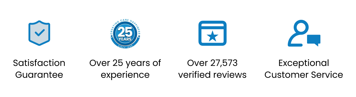 Satisfaction Guarantee Over 25 years of experience  Over 27,573 verified reviews Exceptional Customer Service