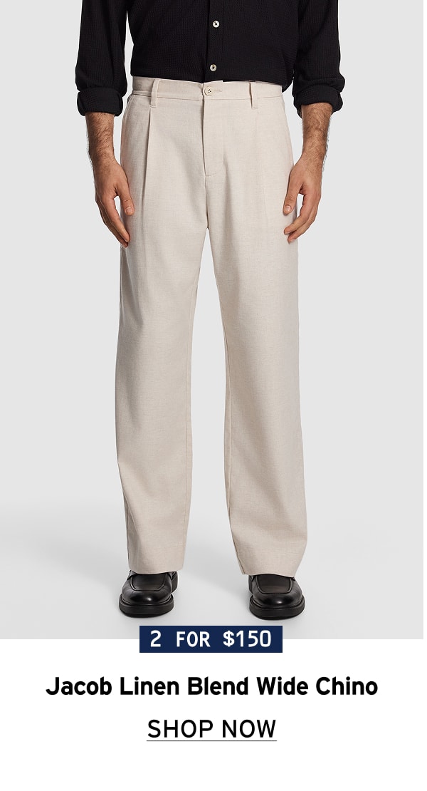 Shop the Jacob Lined Blend Wide Chino
